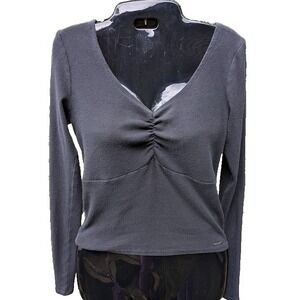 Hollister Womens Top Babydoll Y2K Style Size M Must Have Minimalist Capsule Cute